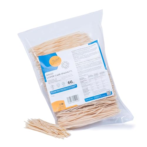 Shileo Konjak Spaghetti Nudeln 1kg aus Konjakmehl | energiereduzierte Lower Carb Konjaknudeln | Keto Konjak-Nudeln (fast) ohne Kohlenhydrate für eine bewusste Low-Carb Ketogene Ernährung