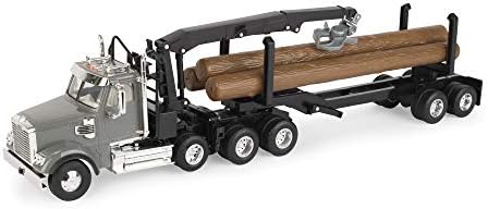 ERTL Freightliner 1:32 Scale 122SD Logging Truck with Logging Trailer