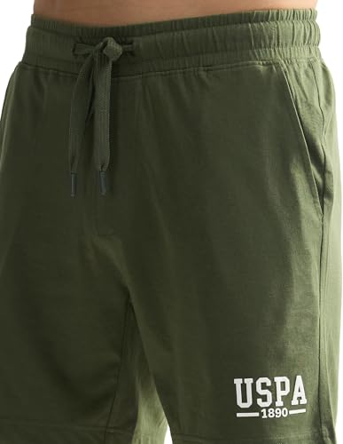 Image of U.S. Polo ASSN. Men's IYBF Solid Logo Knit Lounge Shorts