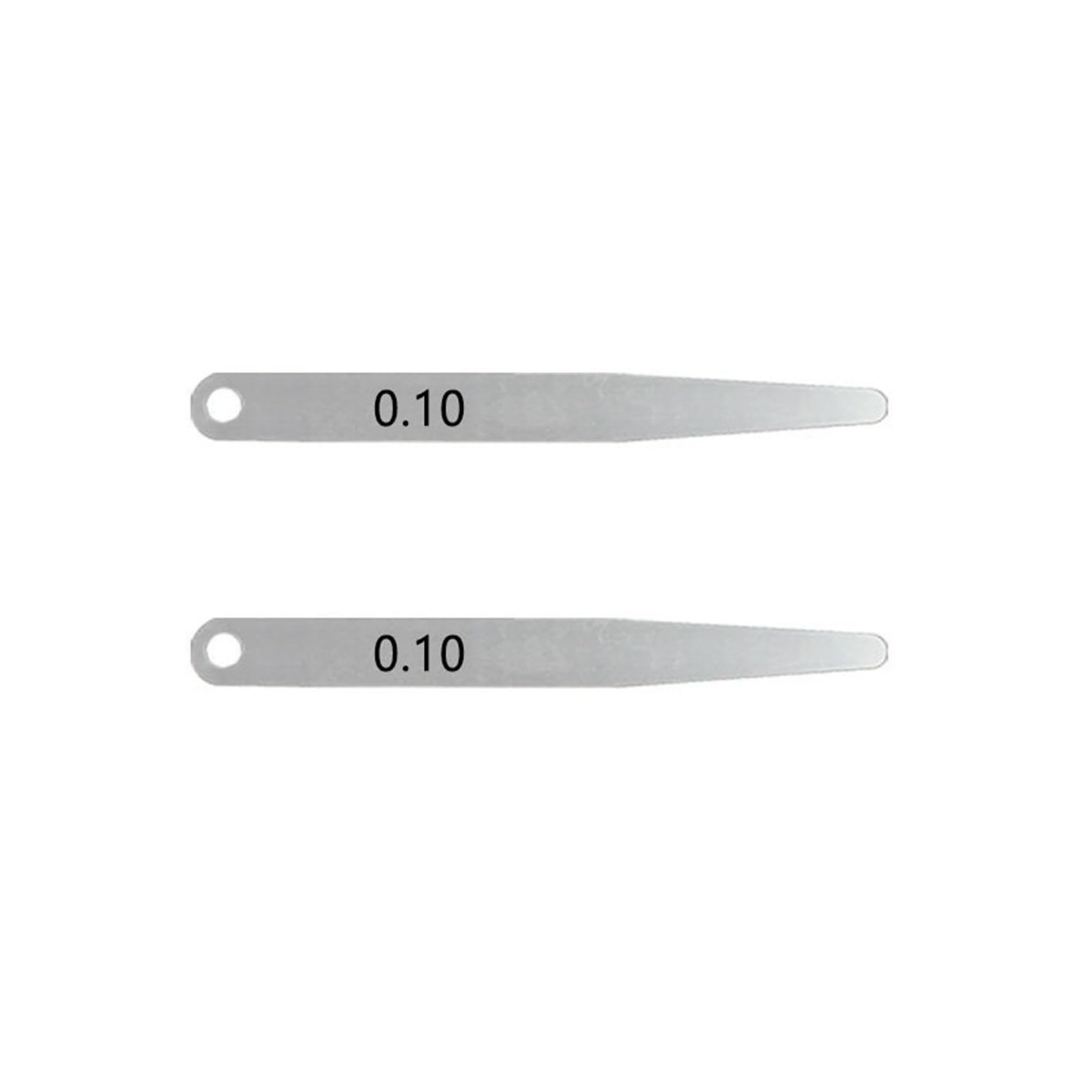 Cfwwsaq 0.10Mm Feeler Gauges, 2Pcs Feeler Meters Metric Thickness Feeler Gauge 0.05-0.30Mm Gap Measuring Tool Thickness Gauge For Gap Width(0.10Mm)