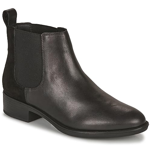Geox Mujer D Felicity Ankle Boot, Negro, 42 EU