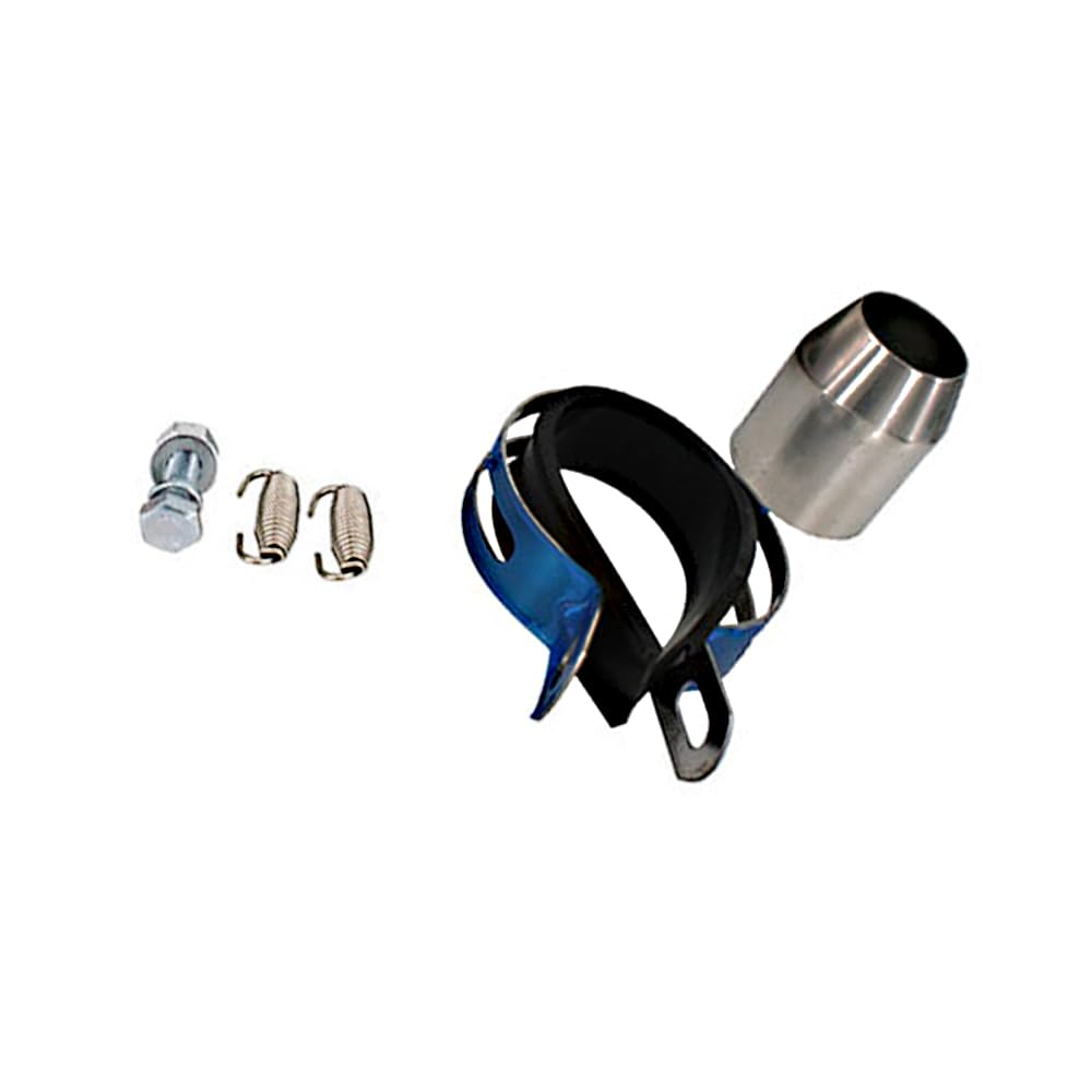 Riloer 1 tubo de escape de silenciador de motocicleta de acero inoxidable, universal para la mayoría de los modelos de motocicletas, calibre de interfaz 5,1 cm, diámetro 7,6 cm / 3,0 IN