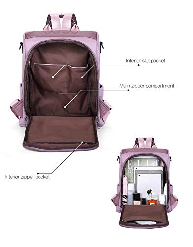 Telena Backpack Purse For Women, Pu Leather Anti Theft Travel Backpack Purse Shoulder Bags With Tassel #TOP3