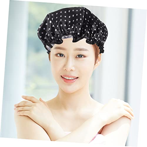 Bonnet de bain imperméable en satin FOMIYES lot de 6 pièces avec motifs variés - 2