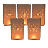24 Stück Lichttüten aus schwer entflammbarem Papier, Candle Bags...