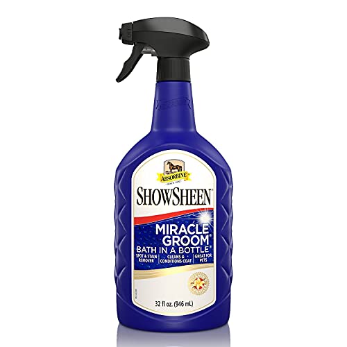 Absorbine ShowSheen Miracle Groom Waterless Shampoo, 5-in-1 Formula for Coat, ...