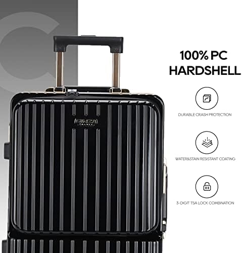 GinzaTravel Aluminum Frame Suitcase Hardshell Luggage For Business Traveler — 사진 3