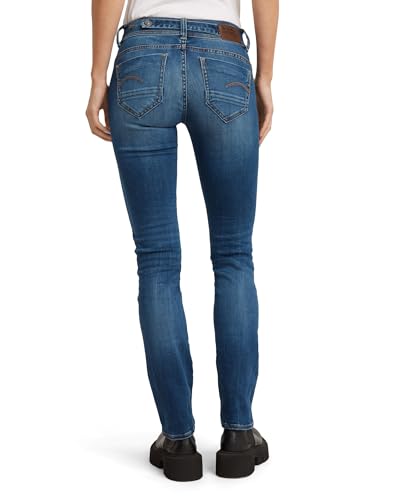 Miniatura 2 de G-Star Raw Midge Saddle Straight Jeans Para Mujer, Multicolor Medium Indigo Aged D07145-8968-6028 , 32w 30l