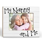 BCUANGD Nanny Picture Frames - Nanny Gifts from Grandkids，Best New Grandma Gifts Promoted to Gigi Photo Frame, Christmas Birthday Gift for Female Grandma 5x7 Picture Frame