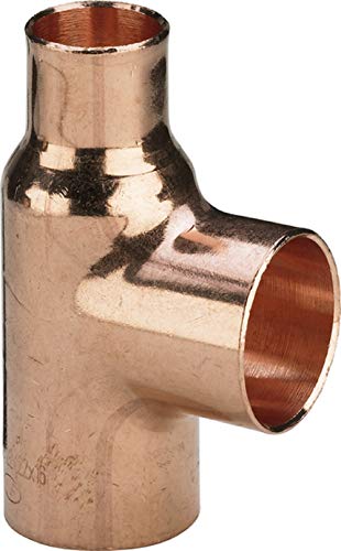 Viega 100612 T-Stück Modell 95130 I/I, Kupfer 18 mm - 10 Stück