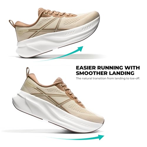 Image of ALLSWIFIT Women's Road Running Shoes Cushion Tennis Shoes Non-Slip Comfortable Lightweight Gym Workout Athletic Arch Support Walking Sneakers Active5K