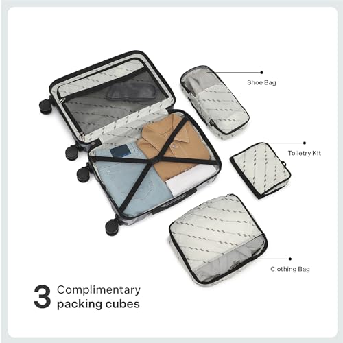 Image of Assembly Stark Hard Luggage Set of 2 Trolley Bags (20 + 24 Inch), Unbreakable Polycarbonate Camo Print Luggage Set, TSA Lock, Silent 8 Spinner Wheels, Hard Shell Suitcase Set Green