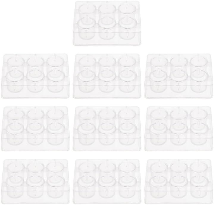 ULTECHNOVO 10 pcs Reaction Plates Transparent Well Plates for Chemistry Experiments Laboratory Supplies for Microchemistry Stem Science Education 3.34 X 2.36 X 0.98 in