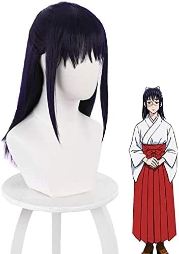 Amazon Jojo19 Cos庵歌姫 ウィッグ 呪術廻戦 コスプレウィッグ いおり うたひめ 耐熱 カツラ アニメ ストレート ロング ウィッグ コスプレ 仮装 通販