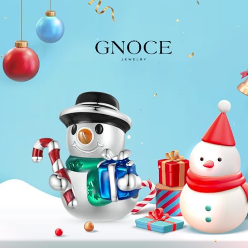 Image of GNOCE Christmas Charm Silver Plated & Sterling Silver Bracelet Gift