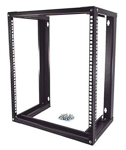 JINGCHENGMEI 6U Wandhalterung Für Server-Rack - Belüftet, Verstellbare Tiefe 33-45,7 Cm, Trägt Bis 50 Kg