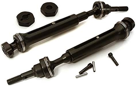 Integy RC Model Hop-ups C28421 Steel Telescopic Universal Drive Shaft Set (2) for 1/16 Traxxas E-Revo