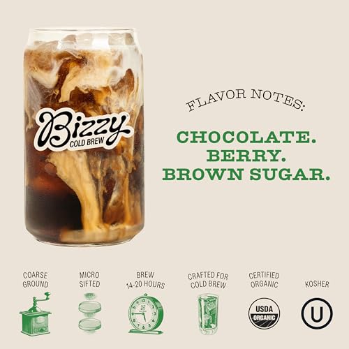 image for Bizzy Organic Cold Brew Coffee | Espresso Blend | Coarse Ground Coffee
