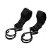 Aexit 2pcs 11lb Civil Equipment Hardware Accessories Capacity Adjustable Hook Loop Closure Stroller Hanger Black Model:63as651qo67