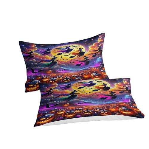 Housse de couette sorcière 3D pour transformer la chambre à Halloween - 3
