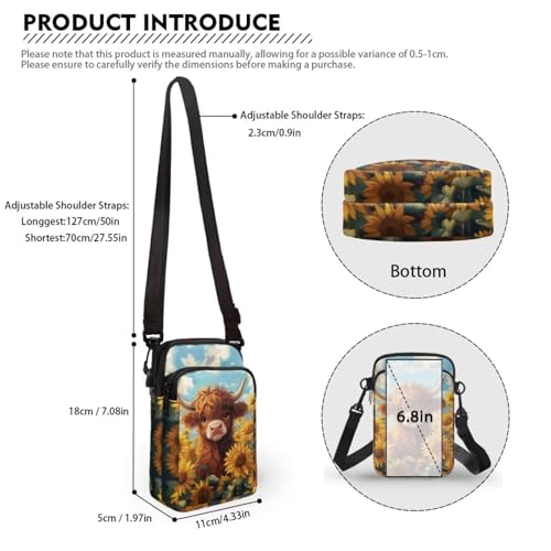 Image of Xpyiqun Small Crossbody Bag Women Phone Purses Sling Shoulder Handbag Cross Body Pouch Wallet Bags