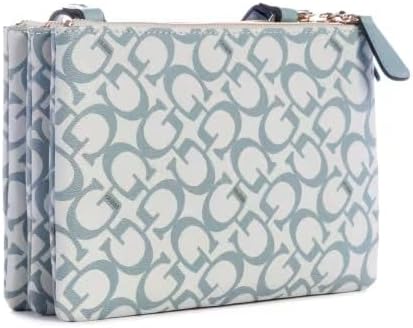 GUESS Factory Women's Akir Triple Compartment Logo Crossbody - Image 4