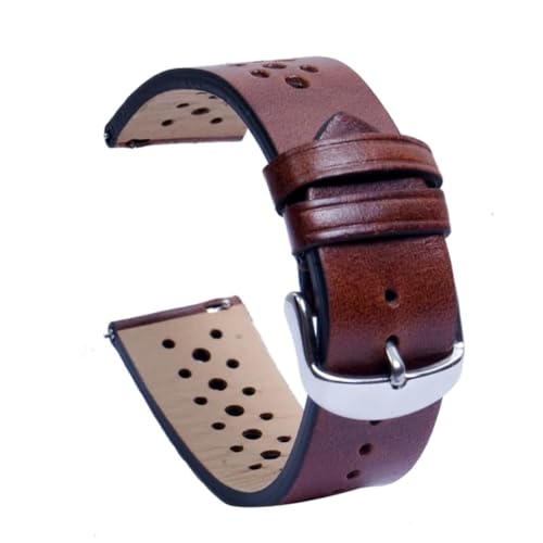 Image of Quick Release Watch Band 22mm 20mm IBIZA BROWN Italian Genuine Leather Watch Strap for Samsung Galaxy Watch | Huawei Watch | Fossil Watch | Amazfit Watch | Oneplus Watch | Pebble Watch | Seiko Watch | Casio Watch | Citizen Watch | Emporio Armani | Armani Exchange| Guess Watch