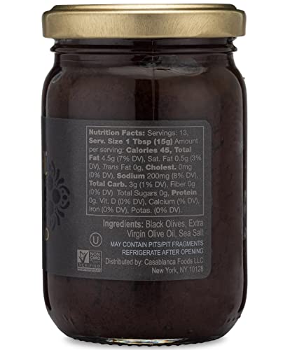 Mina Black Olive Spread, Gourmet Tapenade, 7 Ounce (200G) #TOP1
