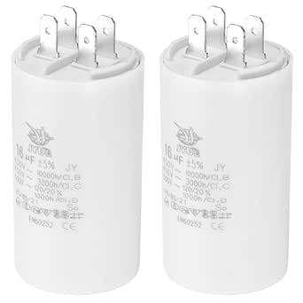 Condensador CBB60 7.5uF 450V - Pack De 2 Unidades, 4 Pines, Para Motores