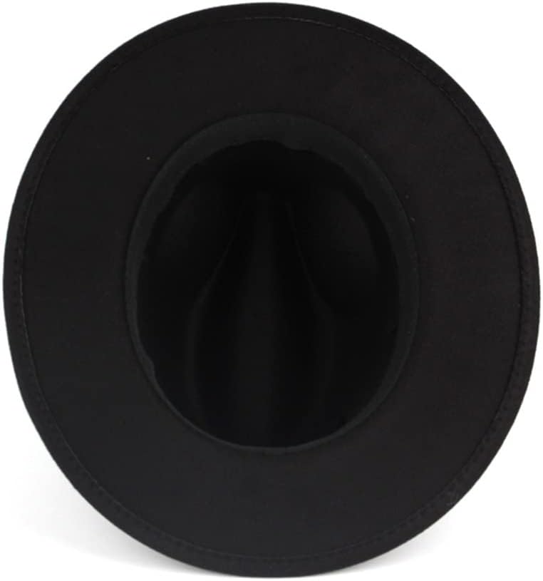 Fashion Ethnic Fedora Hat Casual Top Hat Men and Women Autumn and Winter Jazz Hat Imitation Felt Hat