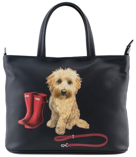 Sac à bandoulière en cuir noir Mala Leather Coco's Walk petit format 7420_12