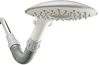 Waterpik Shower Head Flexible Neck 6 Mode Rainfall Rain Shower, 2.5 GPM White