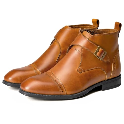 Image of Arkbird Men's Dress Boots Genuine Leather Ankle Boot for Men Classic Casual Oxford Style Footwear