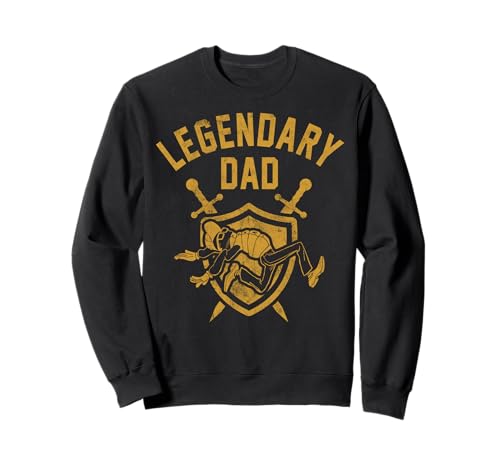 Sweatshirt col rond Onward Legendary Dad pull Disney Pixar gris