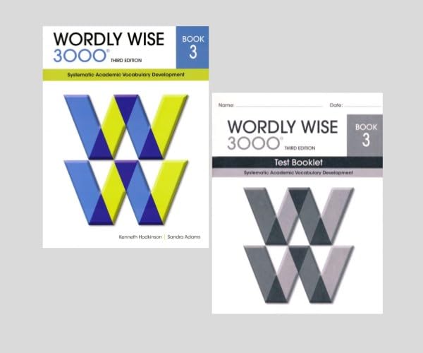 Wordly Wise 3000® 3rd Edition Grade 3 2 Books Set - Student Book & Answer Key (Systematic Academic Vocabulary Development)      Paperback – April 18, 2024
