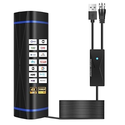 TV Antenna for Smart TV - 1200+ Mile Range, 4K UHD Digital Indoor/Outdoor HDTV Antenna with Signal Booster, 33ft Coaxial Cable, Weatherproof Design for Local Channels, NBC, CBS, ABC, Fox, PBS (2025)