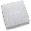 CHAMPRO Pro Style Molded Rubber Base Set of 3 Ground Anchored Bases for Baseball and Softball, White, 15 x 3