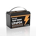12V 100Ah LiFePO4 Battery Built-in 100A BMS, Group 31 Lithium Battery 1280Wh Up to 15000 Deep Cycles Rechargeable Battery for RV, Automotive Replacement Batteries