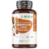 ¿Por Qué Tomar Complejo de Setas y Hongos Orgánico de WeightWorld? - Nuestra mezcla de 8 setas y hongos orgánicos a base de seta chaga, shiitake, ostra, maitake y hongo reishi, hydne y coprius comatus es una potente fuente de vitamina D, B, K y minerales como el selenio, zinc y hierro. También contiene cordyceps orgánica, una fuente de nootrópicos naturales.