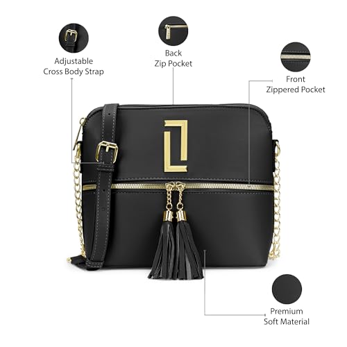 Image of Lavie Luxe Women's Tiara Crossbody Sling Bag | Ladies Purse Handbag | Gift for Women