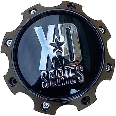 Wheel Center Cap KMC XD Series 1079L170 8 Lug XD797 XD798 Wheel Hub Cap Glossy Black 4 PCS