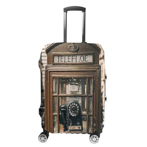 Housse de valise Angleterre M contre les rayures pour protéger un bagage blanc
