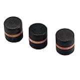 JD.Moon 3pcs Rosewood Electric Bass Guitar Control Knob or Beach Finish Effect Pedal Amaplifier Volume Tone Control Knobs Push Pull