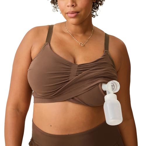 Image of Kindred Bravely Sublime Hands Free Pumping Lounge & Sleep Bra, Nursing Bra | Adjustable straps, wire free & unpadded design. Compatible with all standard and wearable breast pumps