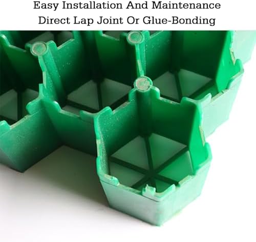Outdoor Pavers for Driveways & Walkways, 16 Green Pieces (3.8cm) - Ideal for Landscaping, Shed Foundations, Garden Slopes & Parking Lots