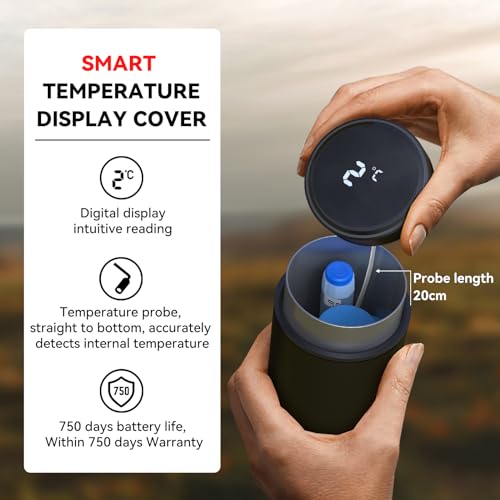 Image of DISONCARE 60H 4 Pen Insulin cooler travel case Temp Display Medication Cooler For Medicine Travel TSA Approved Ice Pack Diabetic Medical Cooler Diabetes Bag EpiPen with QR Medical Tag