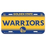 NBA Golden State Warriors License Plate, Team Color, One Size