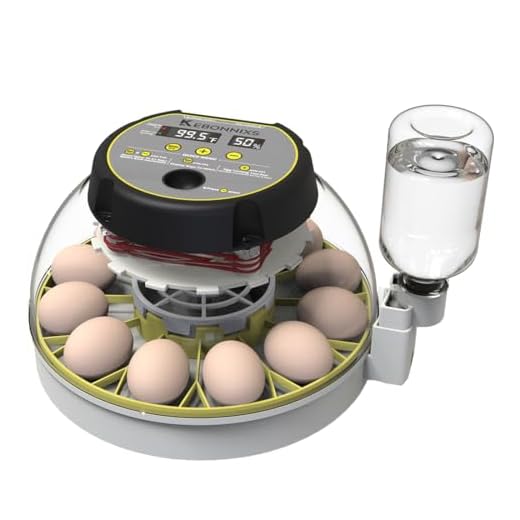 KEBONNIXS 12 Egg Incubator with Humidity Display, Egg Candler, Automatic Egg Turner, for Hatching Chickens