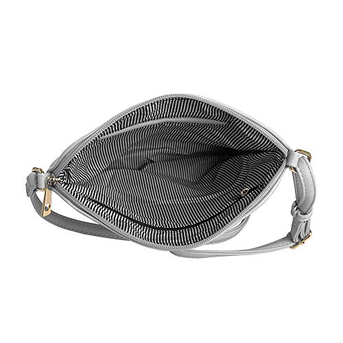 Image of SG SUGU Lightweight Medium Crossbody Bag Shoulder Bag with Tassel and Zipper Pocket