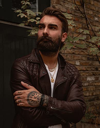 Forge & Foundry Men's Adjustable Black Braided Leather Bracelet | Drapers | Matte Black Stainless Steel Slider | Refined Hand-Crafted Jewelry, Designed By Jewelers, Forged For Men - Double #TOP3